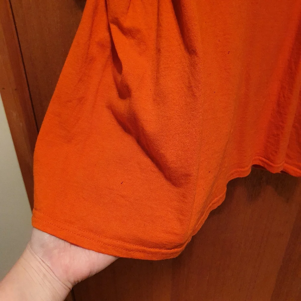 SUNFROG "Everything Hurts And I'm Dying" Orange Sickness Slogan T-shirt - Picture 2 of 4